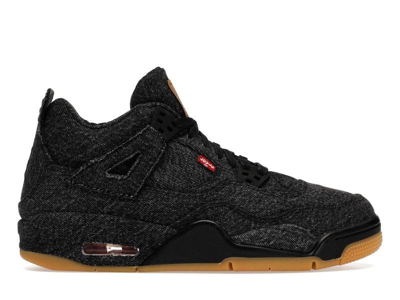 Jordan 4 Retro Levi's Black (GS) (Levi's Tag)