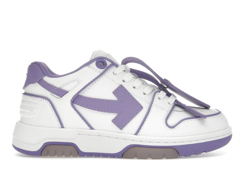 OFF-WHITE Out Of Office OOO Low Tops Outlined White Lilac Purple (Women's)