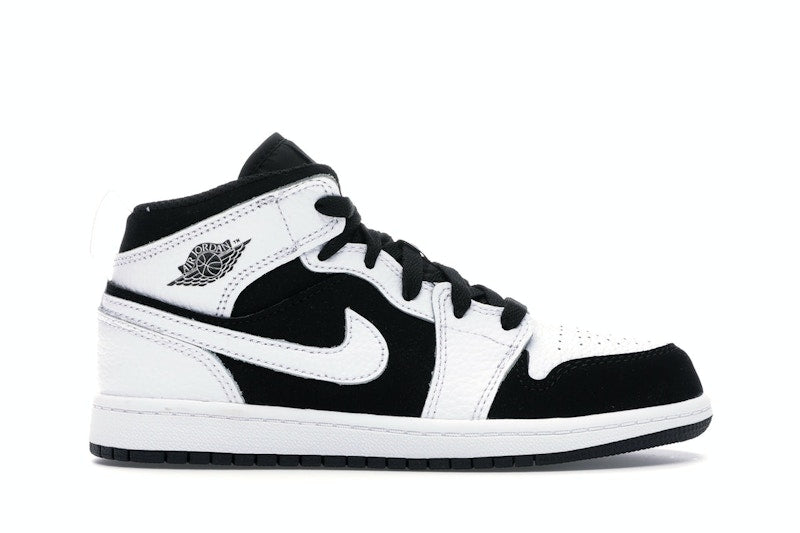 Jordan 1 Mid White Black (PS)