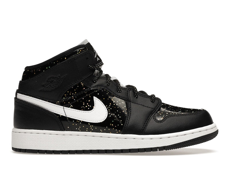 Jordan 1 Mid Black Speckle (GS)