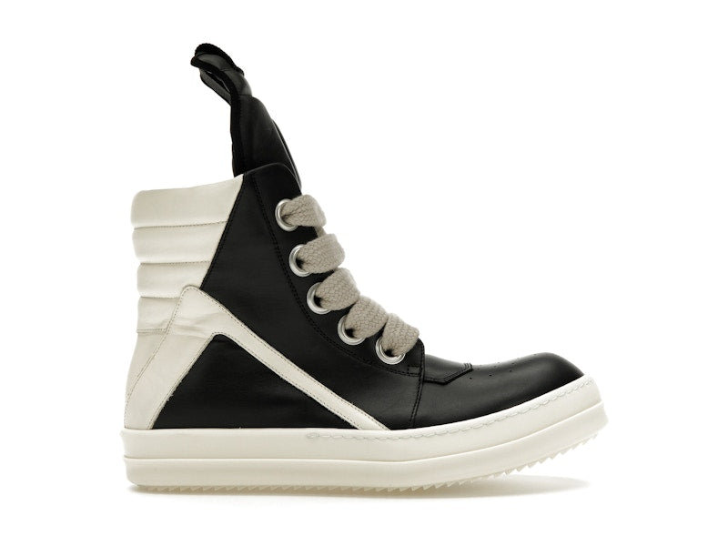 Rick Owens GeoBasket Oversized Eylet Black Milk