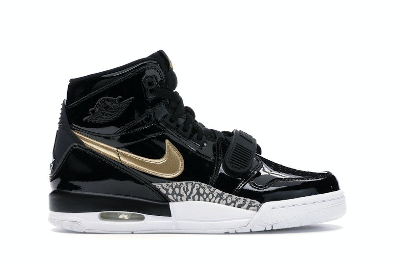 Jordan Legacy 312 Black Gold Patent (GS)