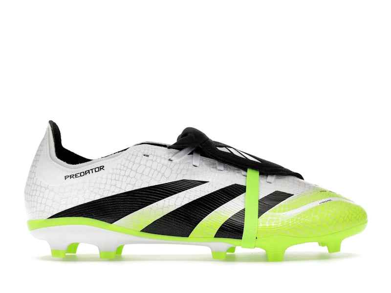 adidas Predator League Fold-Over Tongue FG/MG Cloud White Core Black Lucid Lemon