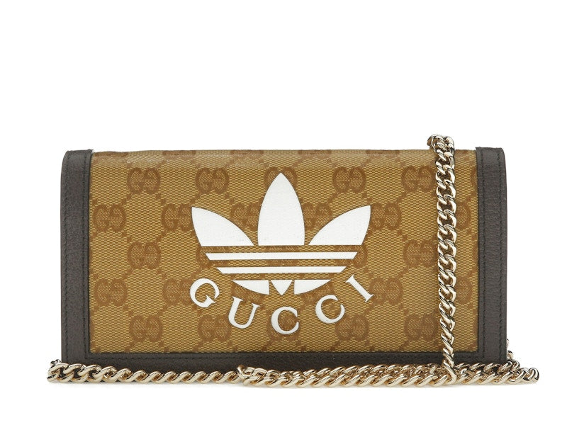 Gucci x adidas Wallet With Chain Beige/Brown