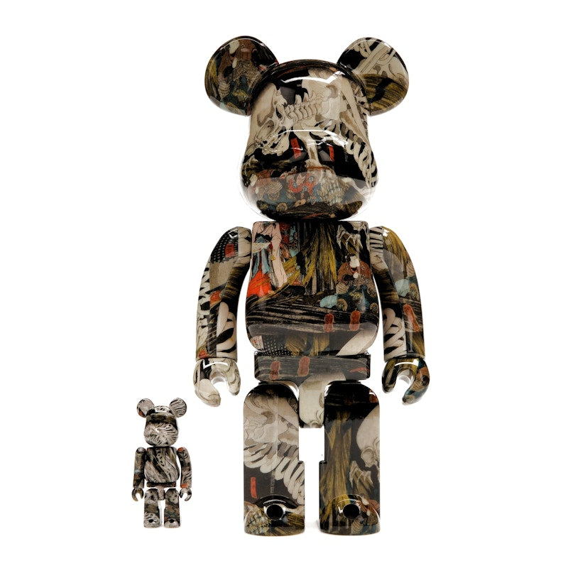 Bearbrick Utagawa Kuniyoshi (The Haunted Old Palace at Soma) 100% & 400% Set