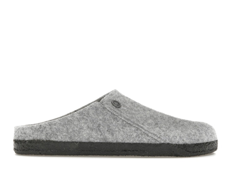 Birkenstock Zermatt Shearling Clog Wool Felt Light Gray