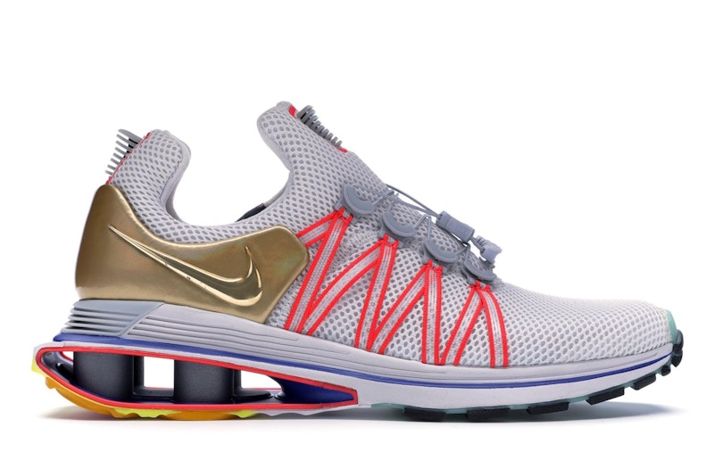Nike Shox Gravity Vast Grey Metallic Gold