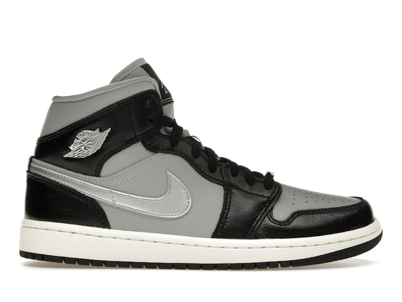 Jordan 1 Mid SE Black Metallic Silver (Women's)