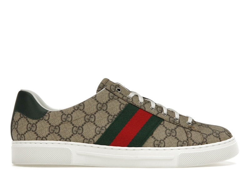 Gucci Ace Web Beige Ebony