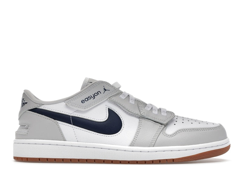 Jordan 1 Low EasyOn White Neutral Grey Gum Midnight Navy