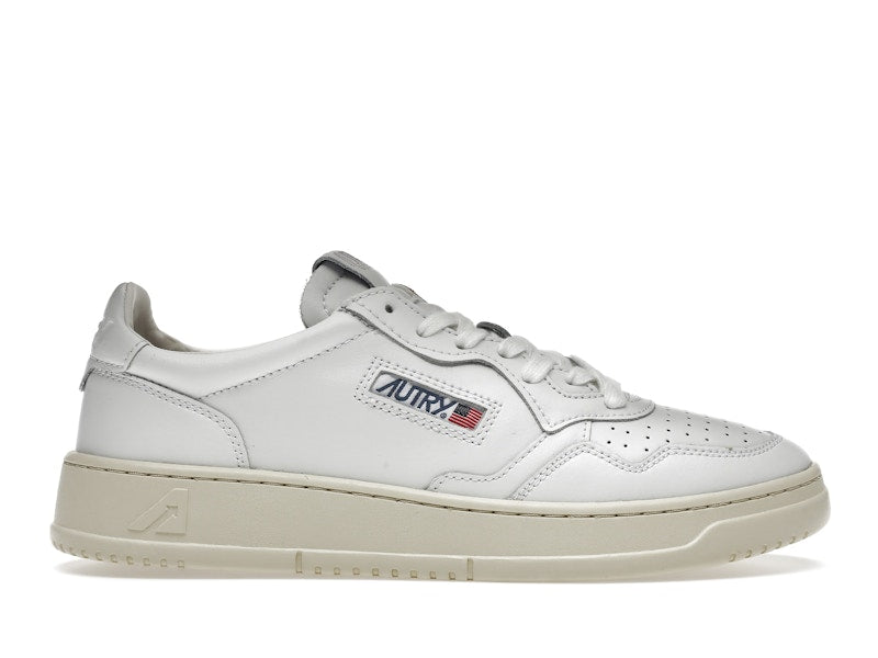Autry Medalist Leather Low White