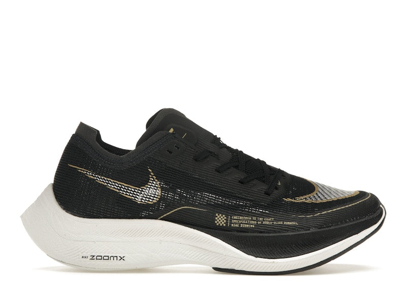Nike ZoomX Vaporfly Next% 2 Black Metallic Gold Coin (Women's)