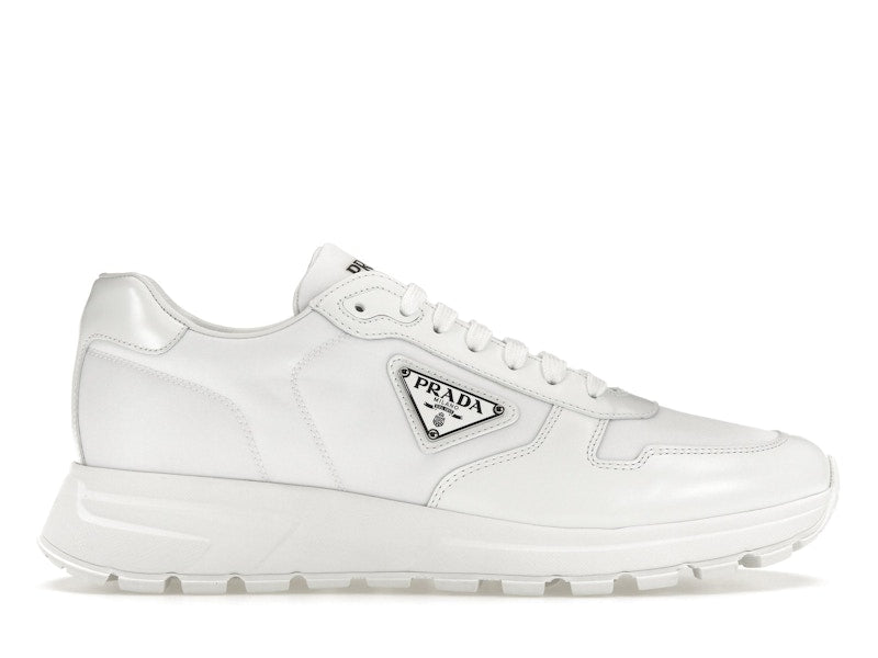 Prada PRAX 01 Sneakers Re-Nylon Brushed Leather White White