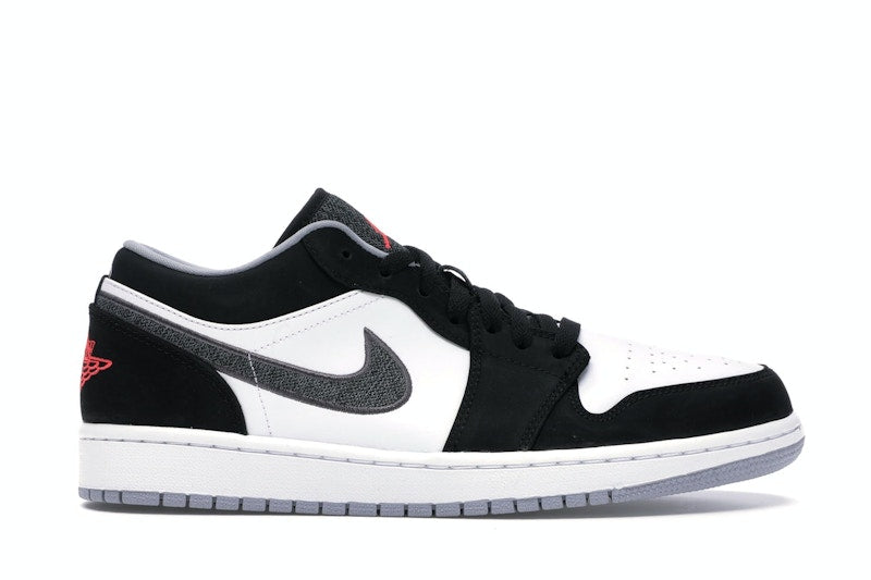 Jordan 1 Low Black White Wolf Grey Infrared 23