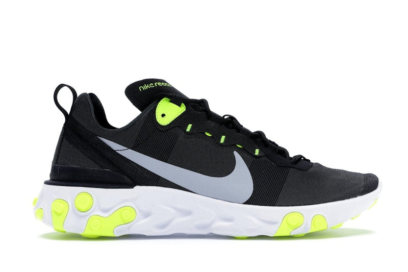 Nike React Element 55 Black Wolf Grey Volt
