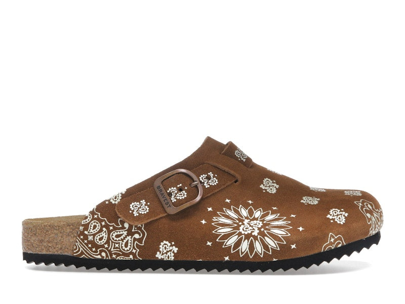 Bravest Studios Suede Paisley Clogs Hazel