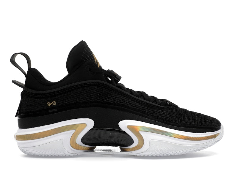 Jordan 36 Low PF Black Gold (White Sole)