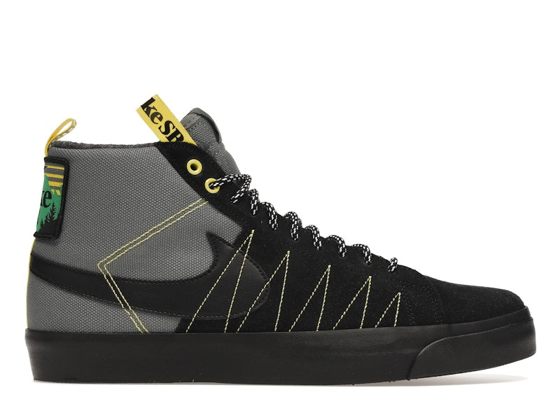Nike SB Zoom Blazer Mid PRM Acclimate Cool Grey Yellow Strike