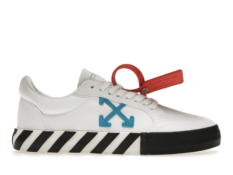 OFF-WHITE Vulcanized Low White Teal Canvas