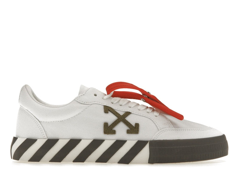 OFF-WHITE Vulcanized Low White Khaki Canvas