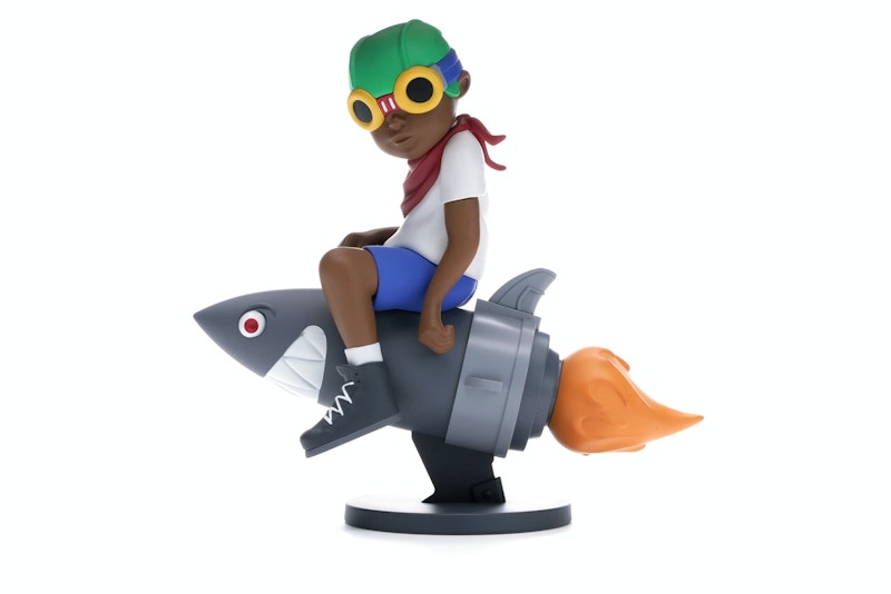 Hebru Brantley x Billionaire Boys Club x Bait Beyond The Beyond Fly Boy Figure 9 Inches White/Multi