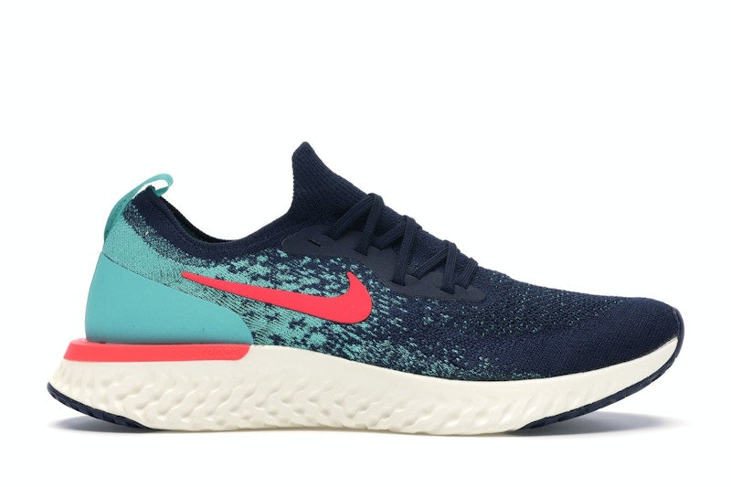 Nike Epic React Flyknit College Navy Hyper Jade