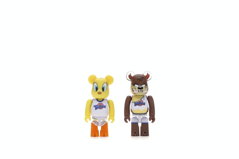 Bearbrick Space Jam Tweety & Tasmanian Devil 2 Pack 100% Multi