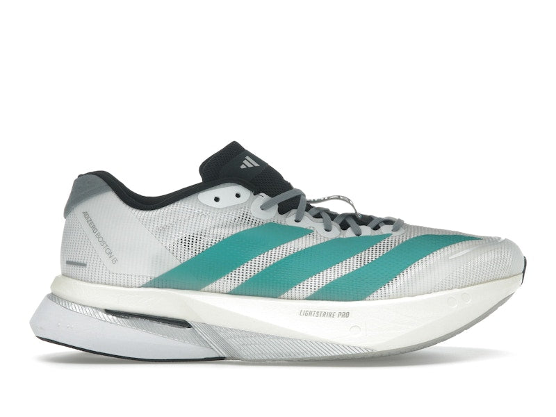 adidas Adizero Boston 13 White Pure Teal