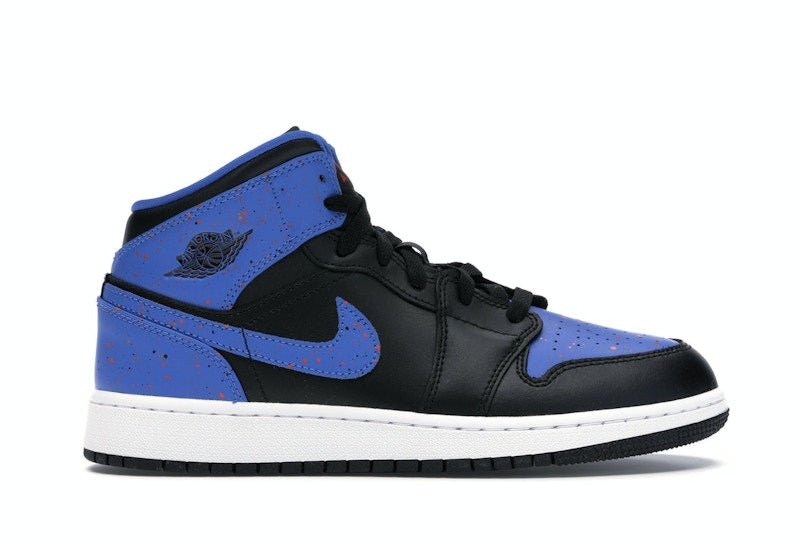 Jordan 1 Mid Royal Paint Splatter (GS)