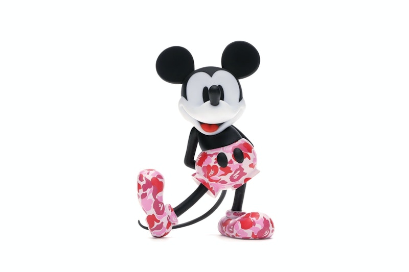 BAPE x Mickey Mouse 90th Anniverary Figure Red Camo
