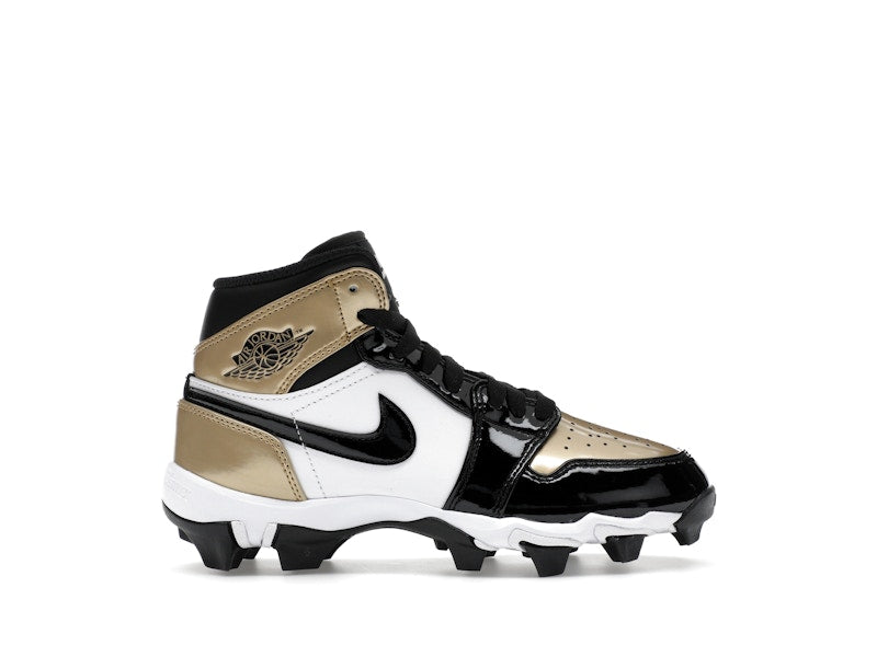 Jordan 1 Mid Cleat Patent Gold Toe (GS)