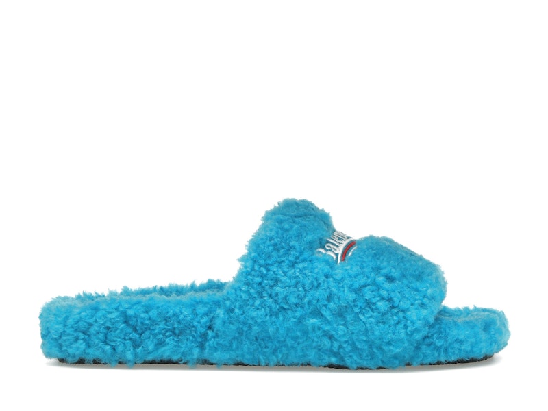 Balenciaga Furry Slide Sky Blue