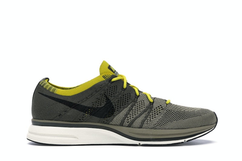 Nike Flyknit Trainer Cargo Khaki Bright Citron