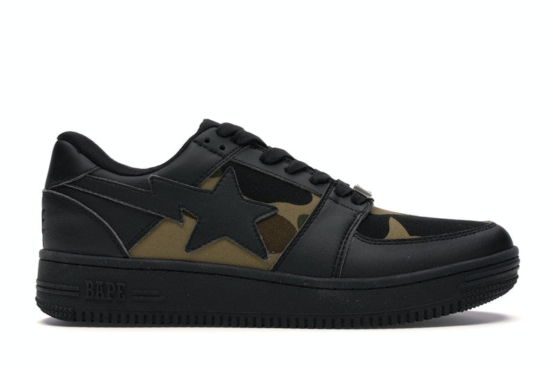 Bape 1st Camo Bape Sta Low Black