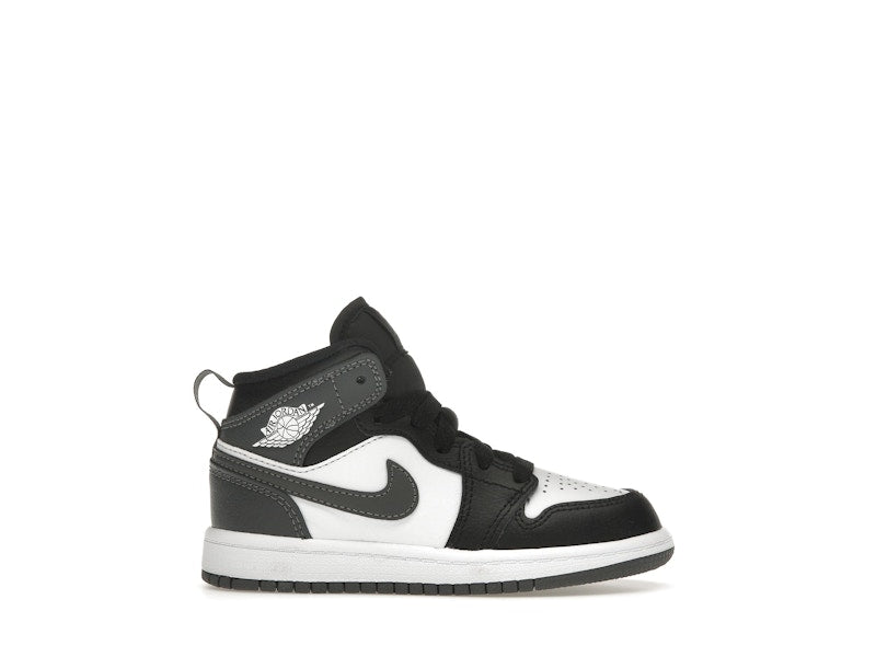 Jordan 1 Mid Black White Iron Grey (PS)