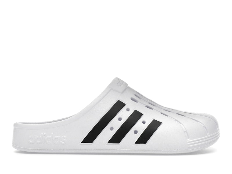 adidas Adilette Clog White Black