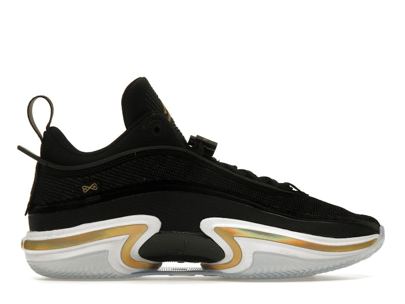 Jordan 36 Low Black Gold (Clear Sole)