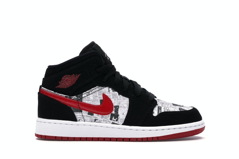 Jordan 1 Mid Newspaper Air Times (GS)