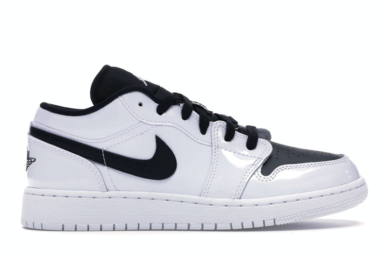 Jordan 1 Low White Black Patent (GS)