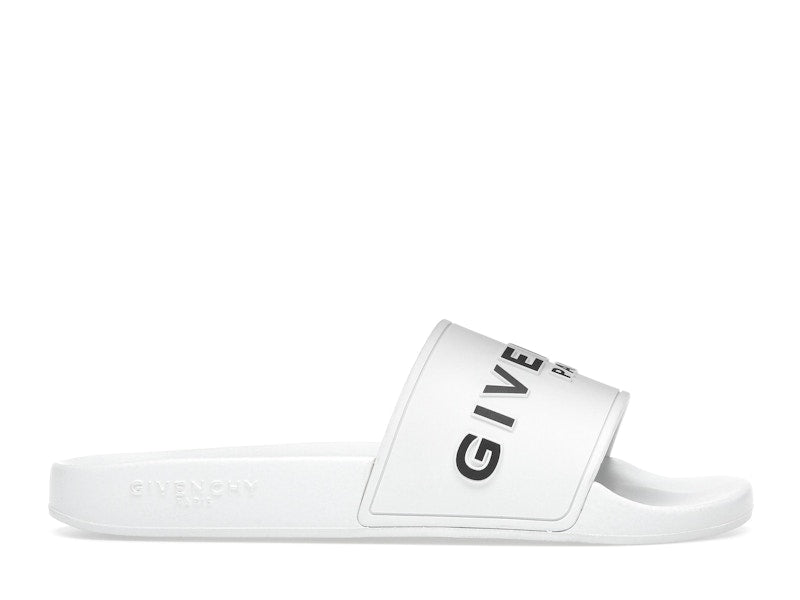 Givenchy Paris Flat Sandals White Black