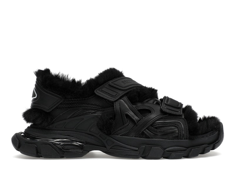 Balenciaga Track Sandal Fake Fur Black (Women's)