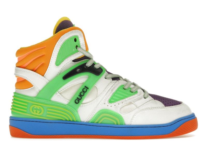 Gucci Basket White Demetra Green Purple Orange Blue