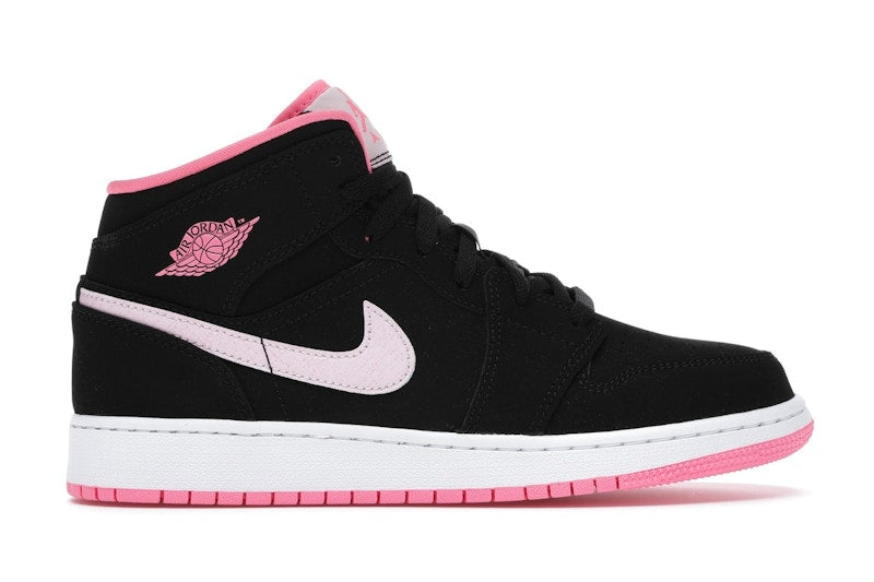 Jordan 1 Mid Black Digital Pink (GS)