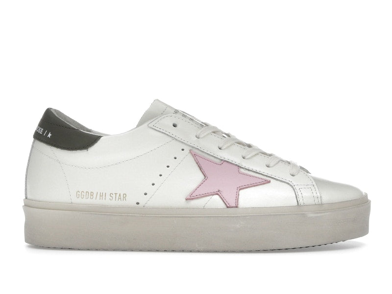 Golden Goose Hi Star White Pink Silver (Women's)