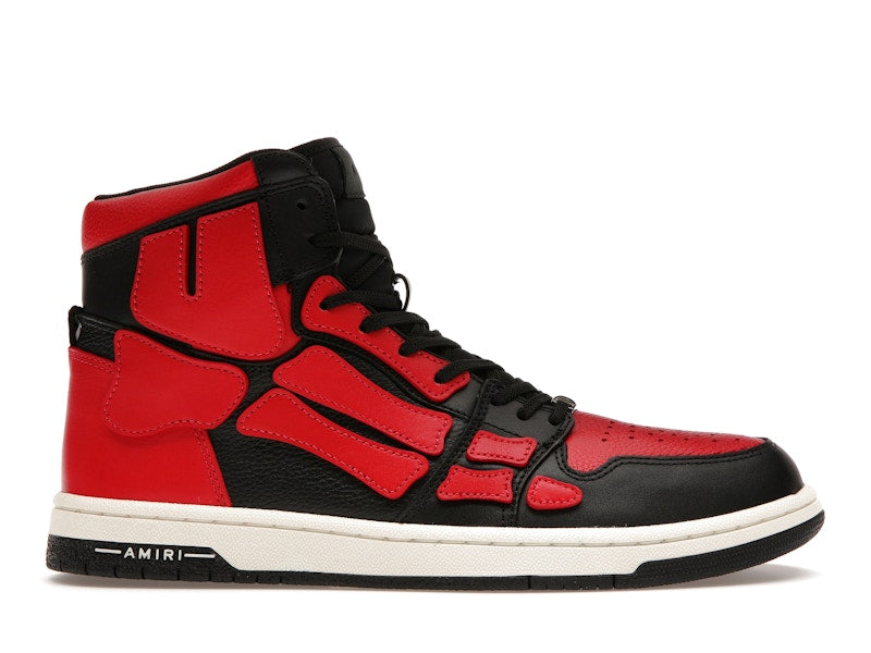 AMIRI Skel Top Hi Black Red White