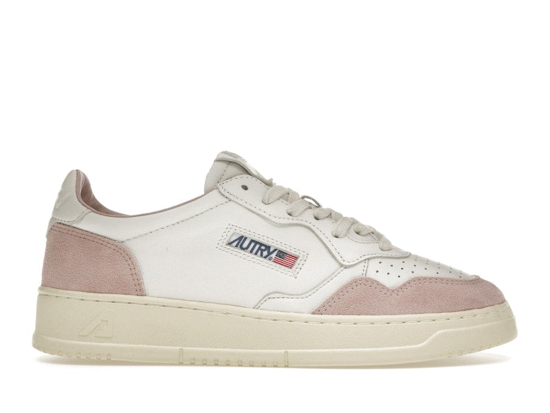 Autry Medalist Leather Low White Powder (Women's)
