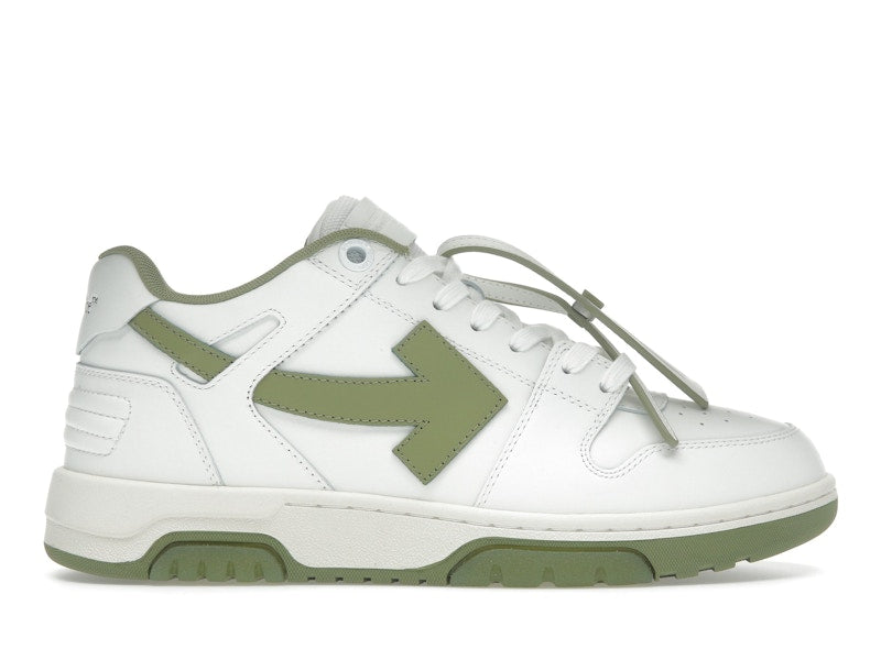 OFF-WHITE Out Of Office OOO Low Tops White Sage