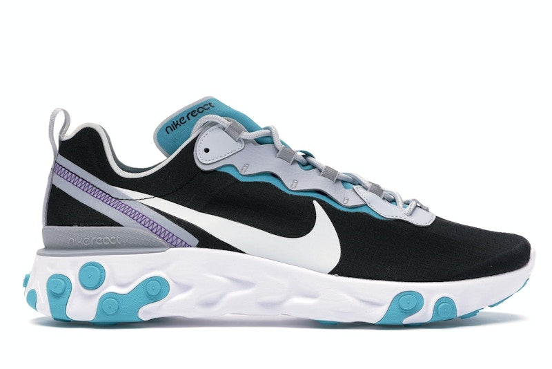 Nike React Element 55 Black Pure Platinum Teal Nebula