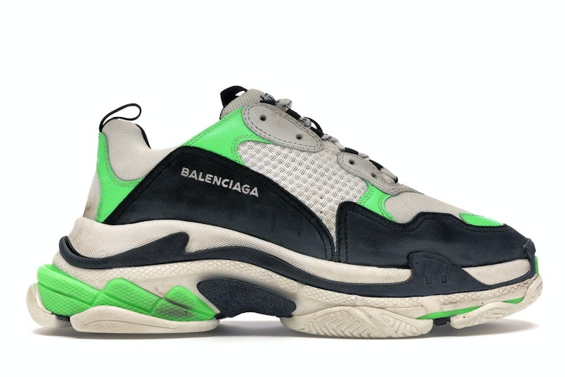 Balenciaga Triple S Mr. Porter Neon Green 2018