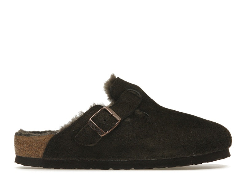 Birkenstock Boston Shearling Suede Mocha